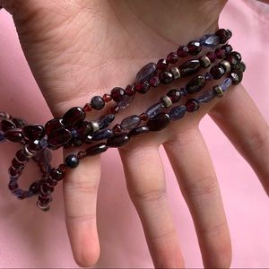 DAC crystal stone necklace